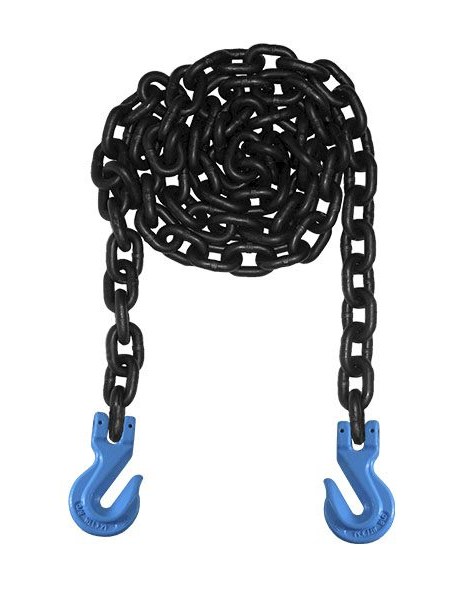 Eslinga de cadena grado 80 con ganchos